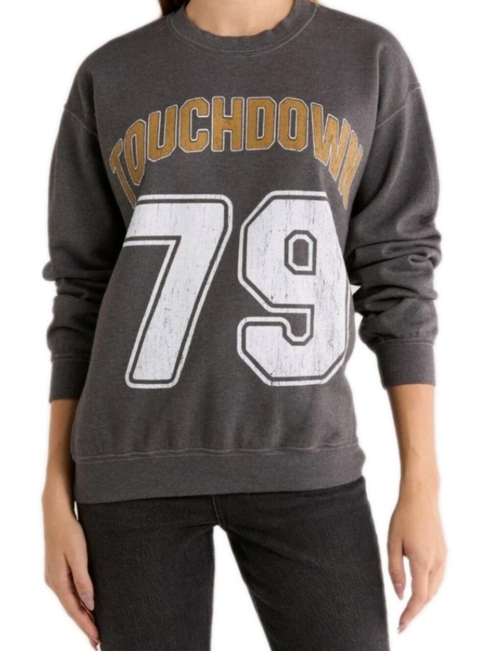 Project Social T XS Gray Touchdown Sweatshirt Msrp $98